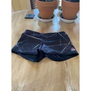 Reebok CrossFit black pattern athletic shorts